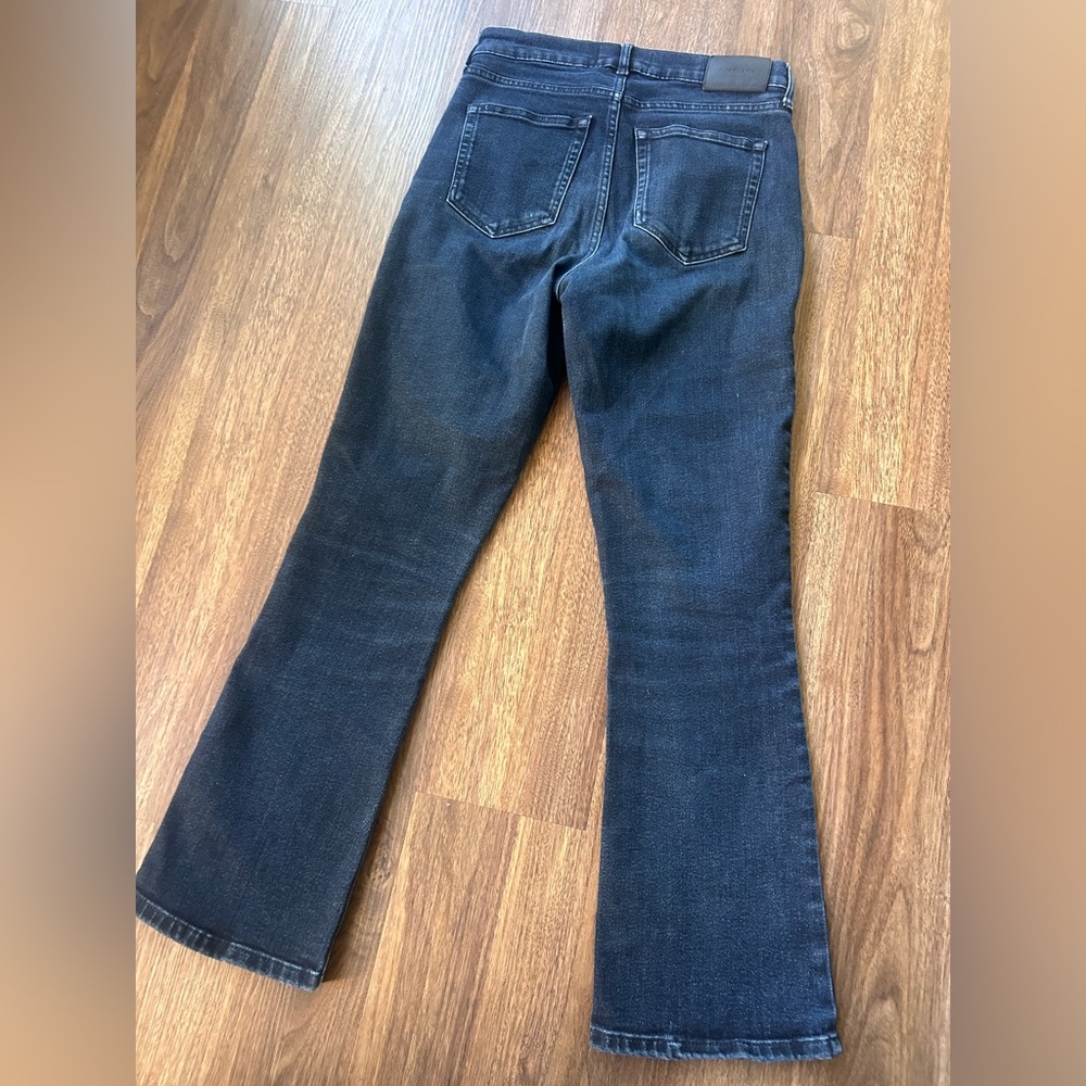 EVERLANE The Authentic Stretch Slim Bootcut Jean Dark Wash Casual Denim Size 26 - Picture 11 of 14
